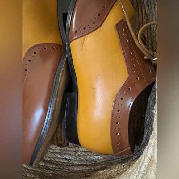 Custom two toned brown tan shoes (MB2) main image 5